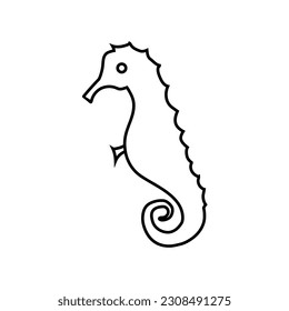 Seafood icon vector. sea ​​creations illustration sign. sea ​​Horse symbol or logo.