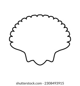 Seafood icon vector. sea ​​creations illustration sign. shell symbol or logo.
