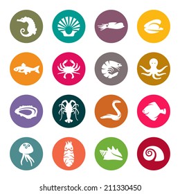 Seafood icons