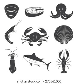 Seafood Icons Set
