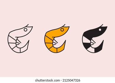 seafood icons symbol vector elements for infographic web 