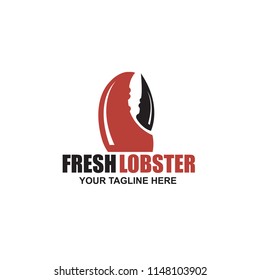 seafood image with lobster isolated on white background