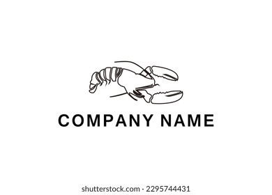 Seafood Lobster Crayfish Prawn Shrimp Crab vintage luxury logo design