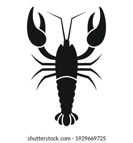 Seafood lobster icon. Simple illustration of seafood lobster vector icon for web design isolated on white background