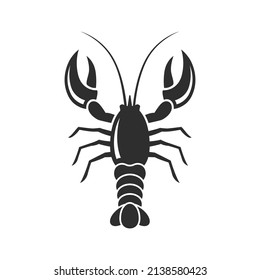 Seafood lobster icon vector images