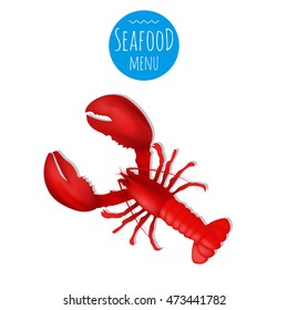 Seafood Lobster.Seafood menu set