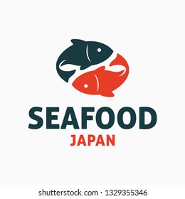 Seafood logo design concept. Universal fish design.