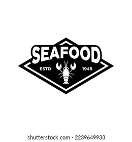 Seafood logo design restaurant fresh crab and shrimp logo for label product and seafood shop 