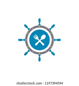 Seafood logo. Editable vector 64x64 Pixel. 