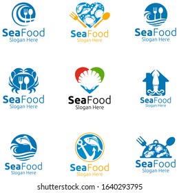 Seafood Logo for Restaurant or Cafe