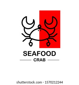 seafood logo with simple concept