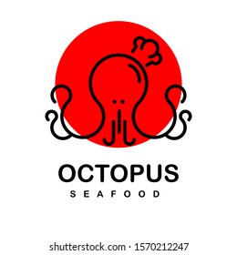 seafood logo with simple concept