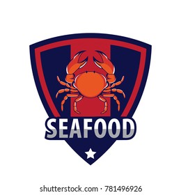 Seafood logo template