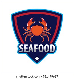 Seafood logo template