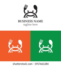 Seafood logo template icon design
