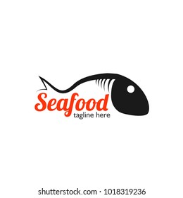 Seafood Logo Vector Template Design