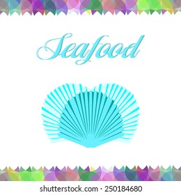 Seafood Logo, Web Design Elements, Vector Illustration.