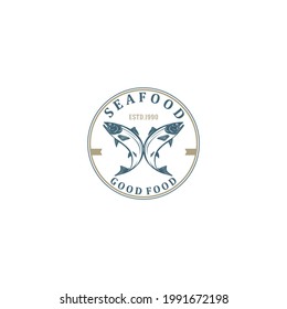 seafood logo in white background