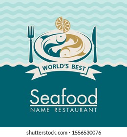 diseño de marisco con pescado a la plancha