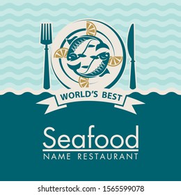 diseño de marisco con pescado a la plancha