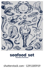 seafood menu set