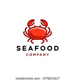 Seafood Red Crab Restaurant Logo Design Stock Vector (Royalty Free ...