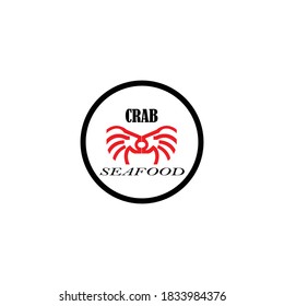 seafood restaurant crab design logo