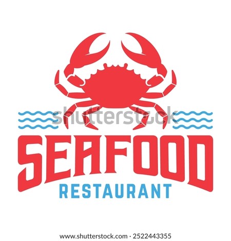 seafood restaurant flat minimalist logo design