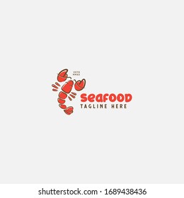 Seafood Restaurant, Lobster Logo Vector Design