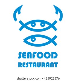 Seafood restaurant logo design