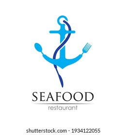 Seafood restaurant logo design. Fish, Food and Beverage logo concept. Vector logo template
