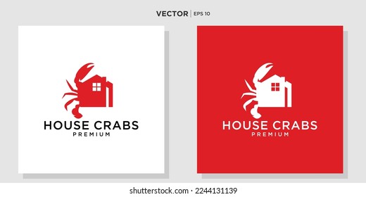 Seafood Restaurant Logo Design template. Crab Vector Illustration.