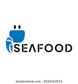 Seafood Restaurant Logo Design template. Crab Vector Illustration.