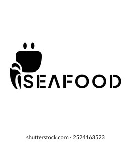 Seafood Restaurant Logo Design template. Crab Vector Illustration.