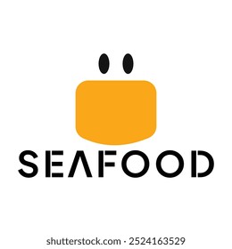 Seafood Restaurant Logo Design-Vorlage. Krebs-Vektorgrafik.