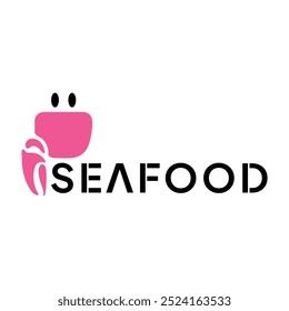 Seafood Restaurant Logo Design template. Crab Vector Illustration.