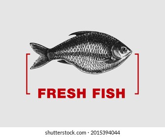Seafood restaurant logo. Good quality handmade. Engraving. Can be repainted in a different color.