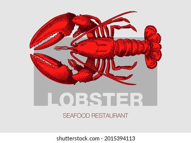 Seafood restaurant logo. Good quality handmade. Engraving. Can be repainted in a different color.