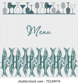 Seafood restaurant menu