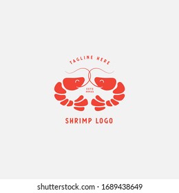 Seafood Restaurant, Shrimp, Prawn Logo Vector Design