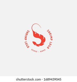 Seafood restaurant, shrimp, prawn logo vector design