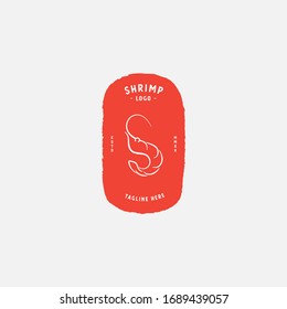 Seafood restaurant, shrimp, prawn logo vector design