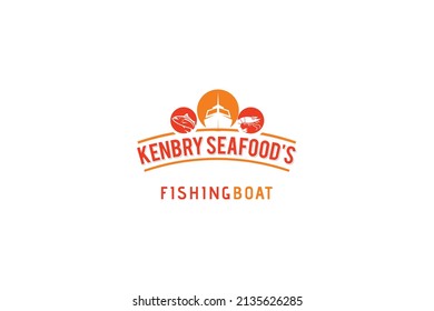 Seafood restaurant vector logo design. Seafood best quality logo. For market, shops and your design vector illustration.