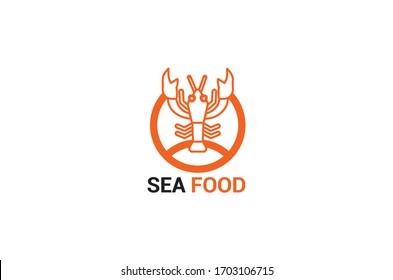 Seafood Restaurant. Vector logo template. food, drink, fish, fish bone, delicious