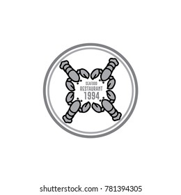 Seafood Restaurant  Vector Template Design