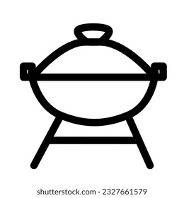 The seafood roaster icon showcases a specialized cooking vessel with a lid, designed for roasting and preparing seafood delicacies.