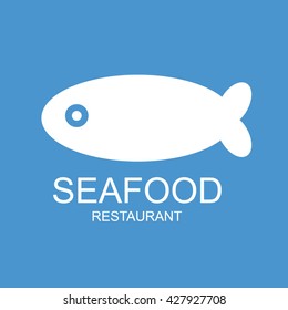 Seafood shop logo,Vector set of seafood labels and signs