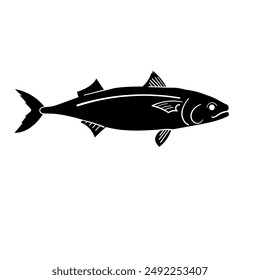 Seafood silhouettes flat illustration. Marine animal shapes. Underwater world. Biodiversity. Abstract shapes 