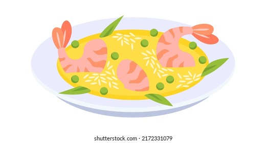 Seafood soup icon. Vector illustration