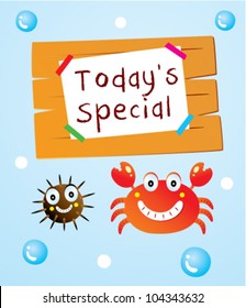 seafood special menu